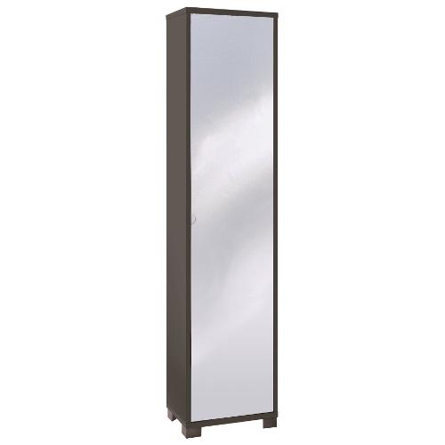 QUADRANTE 744spk Armadio 1 Anta battente Titanio e Specchio (45cm) Mobile KIT