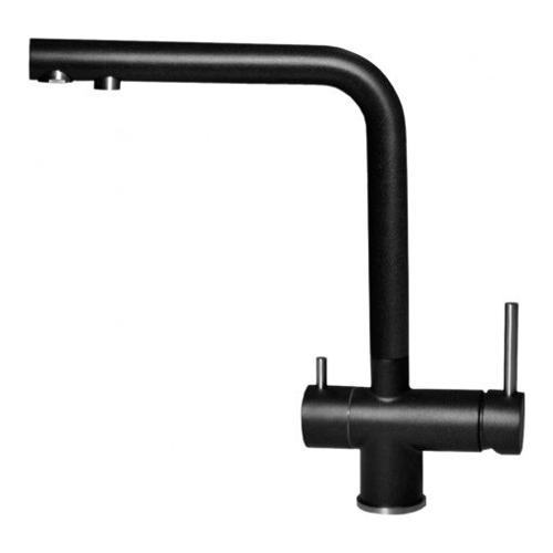 Miscelatore lavello doppio comando acqua filtrata TOURMALINE Nero MKKTOU86