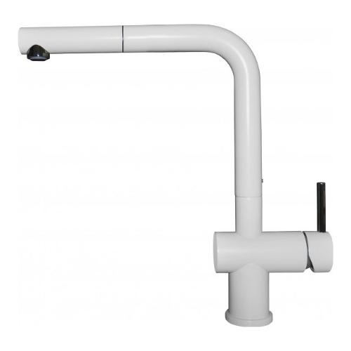 Miscelatore lavello doccetta estraibile STREAM PLUS Bianco MGKSTP68