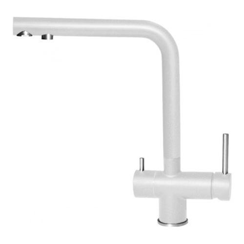 Miscelatore lavello doppio comando acqua filtrata TOURMALINE Bianco MGKTOU68