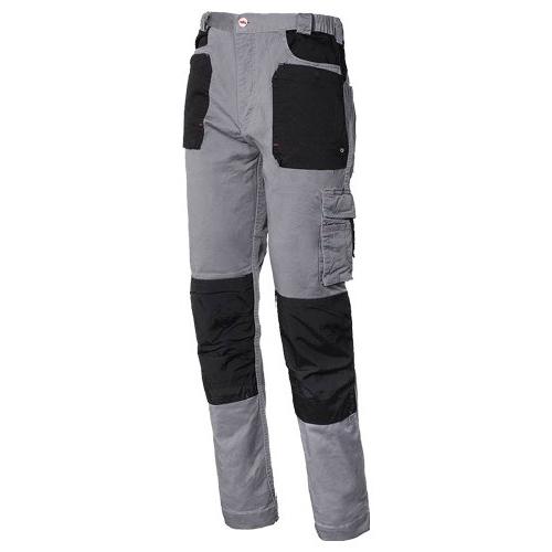 Pantalone lavoro elasticizzato (taglia S ) STRETCH LINE Grigio e Nero 8730B 080 S
