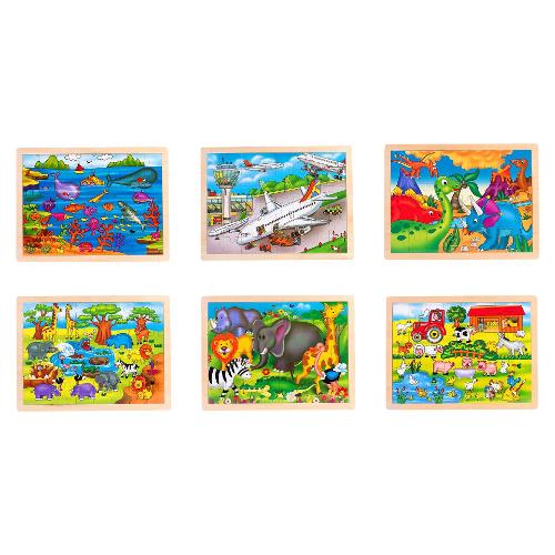 Puzzle 48 pz 40x30 cm Legno LEGNOLAND Assortito 36556