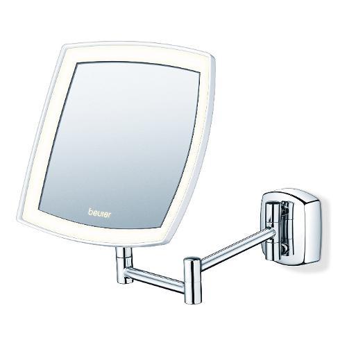 Specchio trucco appendibile con luce e ingranditore 5x Bs89 (20x36,4x23,75cm) Cromato 58513
