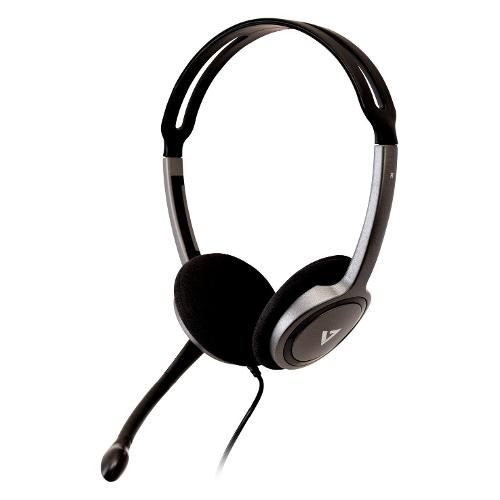 Cuffie microfono filo Lighter Black e Silver HA212 2EP