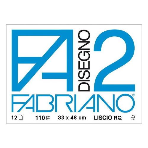 Album disegno 12 fg con 4 angoli Liscio, riquadrato 110 gr/mq (33x48cm) Bianco DISEGNO 2 06201534
