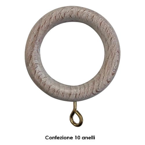 Set anelli tenda Bastoni D. 28 mm Sbiancato B84144