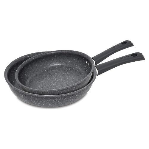 Set padelle Alluminio antiaderente 2 pz LAVINIA Grigio pietra 60600002