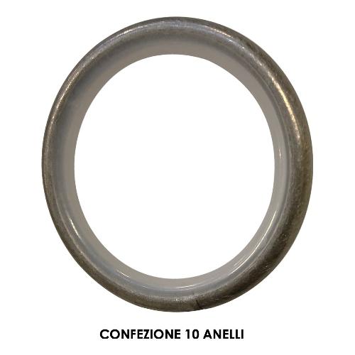 Set anelli tenda Bastoni D. 20 mm STEEL 20 Acciaio satinato 005 B84099