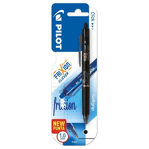 Penna cancellabile roller scatto Clicker FRIXION inchiostro Nero gel tratto  Grande - 1,0 mm 3802340