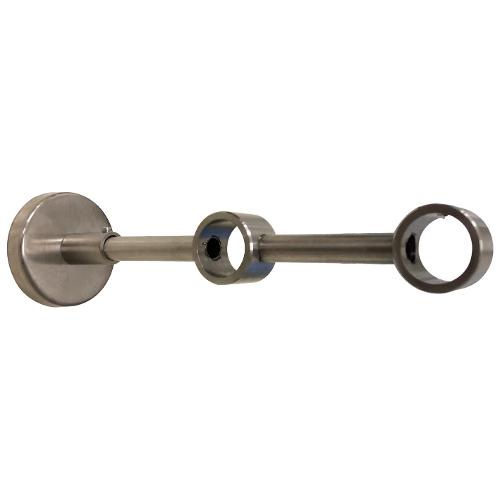 Supporto bastone tenda Allungabile Doppio STEEL 20 (10x5 cm) B84091