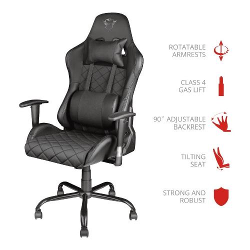 Sedia gaming GXT GXT 707 Resto Gaming Chair Black 23287