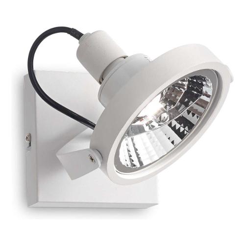 Faretto spot GLIM pl1 Bianco (13x12x19cm) 200194 1 luce - GU10 - Max 50W