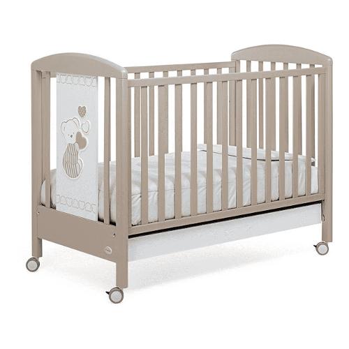 Lettino infanzia DOLCECUORE 500 (131x73x103cm) Tortora 1746473