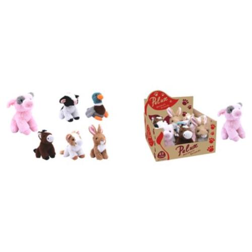 Peluche Animale della fattoria (18cm) PELUX Assortito 83431