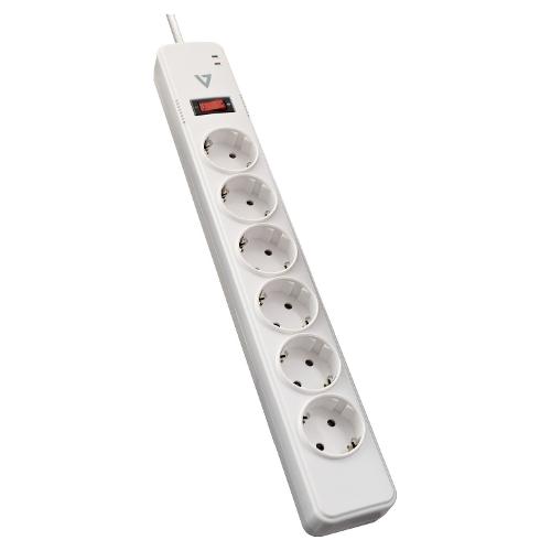 Presa filtrata 6 posti Stabilizzatore White J154602
