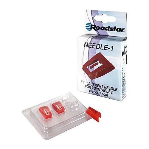 Set puntine giradischi 3 Pack Rosso NEEDLE1