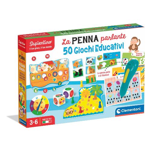 Gioco prescolare Penna 50 Giochi Interattivi 3-6a SAPIENTINO 16212