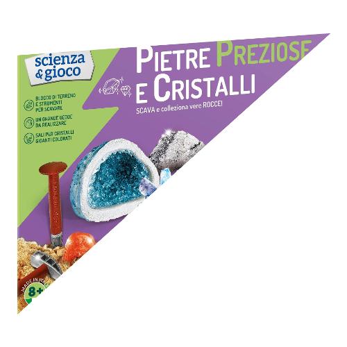 Gioco educativo Pietre Preziose e Cristalli 8-14a SCIENZA E GIOCO 19122