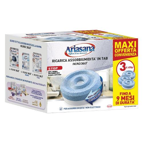 Assorbiumidità tab ricarica AERO 360 3 tab 450 gr Inodore 2552648