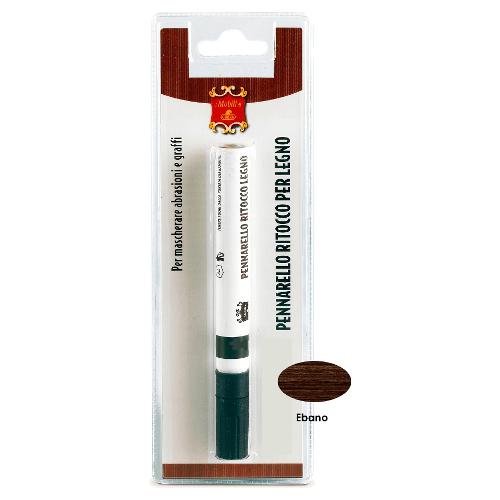 Ritocco legno pennarello punta scalpello (20ml) Ebano GRL05270