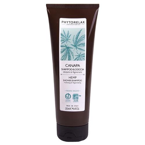 Bagnoschiuma Phytorelax canapa shampoo & doccia idratante & rigenerante 250 ml