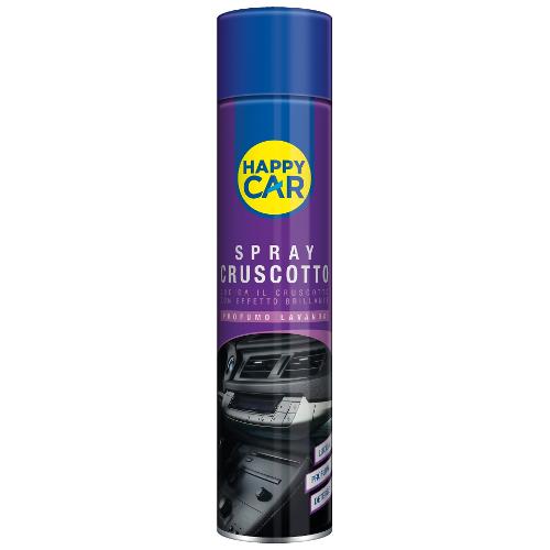 Lucida cruscotti spray lucido profumato Lavanda bomboletta 600 ml HAPPY CAR 0195