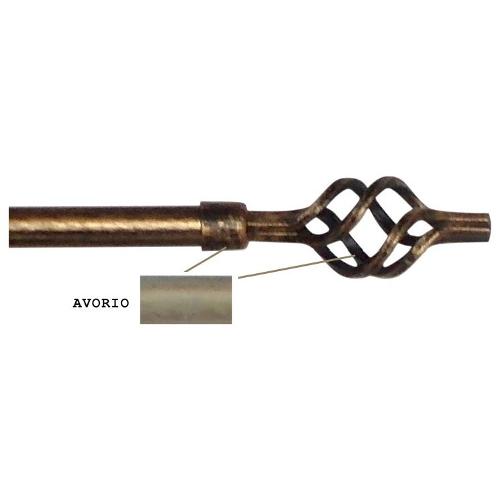 Kit bastone tenda (160x1,9 cm) LINE ORO Avorio e Oro 80301