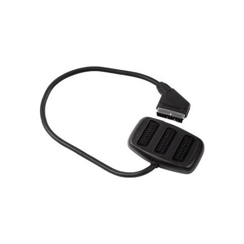 Splitter SCART Scart Splitter 3-Way Black 7123365