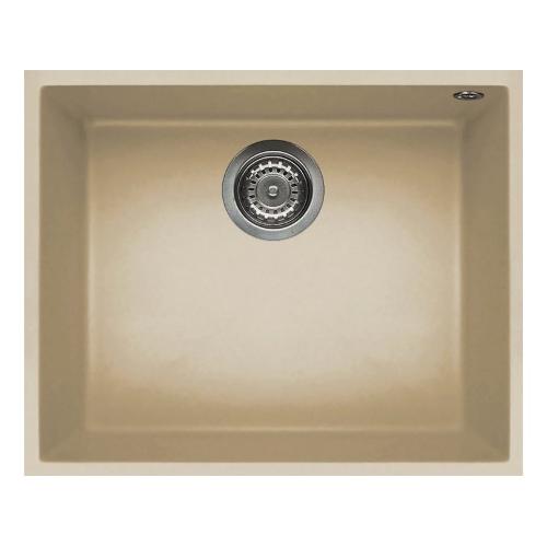 Lavello 1 vasca (54x44cm) QUADRA 105 SOTTOTOP Champagne Satinato LKQ10595BSO