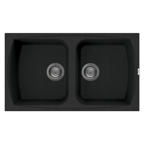 Lavello 2 vasche (86x50cm) LIVING 450 Antracite Opaco LGL45059