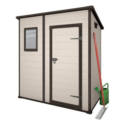 Casetta giardino termoplastica (183,5x111x200cm) MANOR PENT 6X4 Beige K217367K580KK