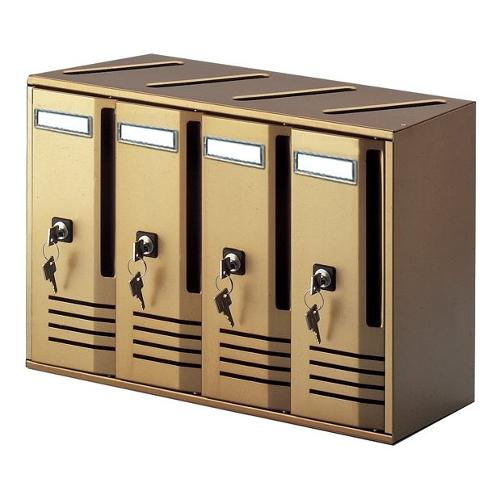 Cassetta posta condominiale CUBO 4 Cassette Bronzo 20C4 BR