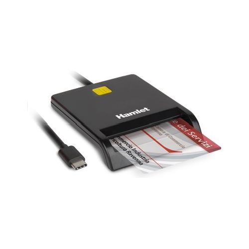 Lettore smart card Usb 3.1 Gen 1 Type C Black HUSCR311C