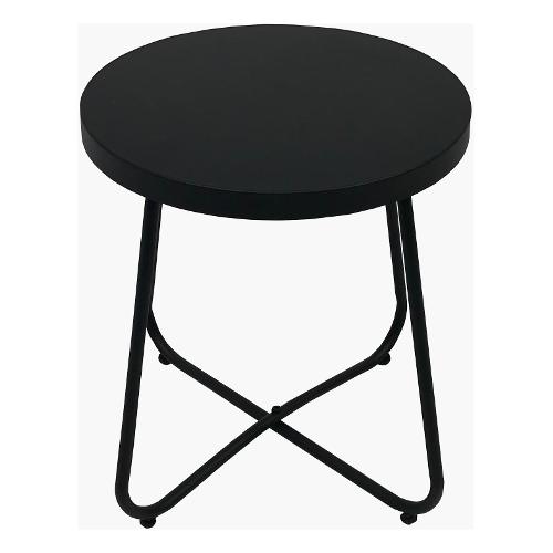 Tavolino da esterno Tavolino Basso Le Monde Nero Nero (43,2x43,2x50cm)