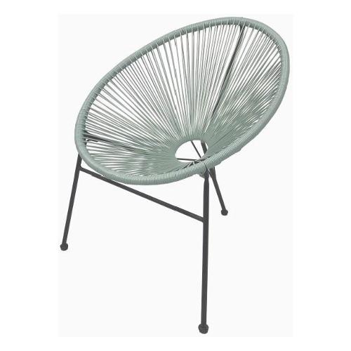 Sedia da esterno Sedia impilabile a 3 gambe Le Monde Azzurro Azzurro