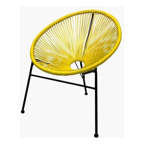 Sedia da esterno Sedia impilabile a 3 gambe Le Monde Lime Lime
