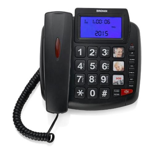 Telefono fisso BRAVO 90 Lcd Black