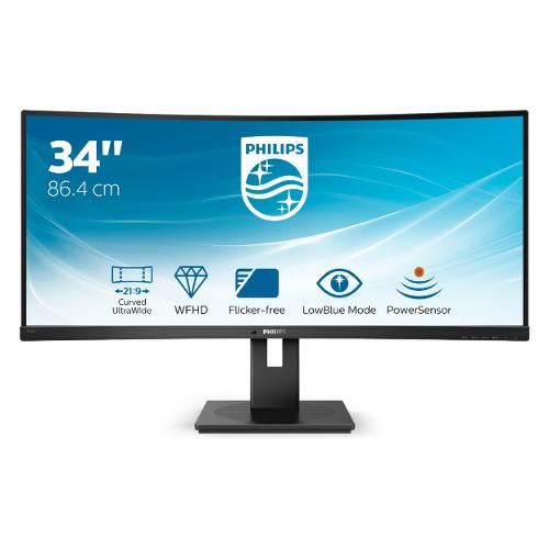 Monitor 34" ( LED Full HD 1080p ) OFFICE B-Line UltraWide Curvo Full HD Black 342B1C 00