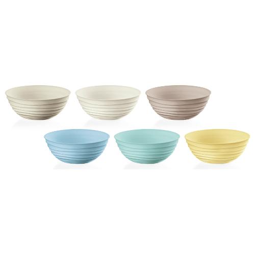 Set coppette Plastica riciclata 6 pz (348ml) TIERRA Colori assortiti 17500052