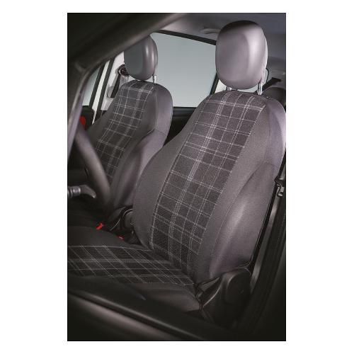 Coprisedili auto coppia anteriori PANDA Piombo e Scozzese grigio 000129147