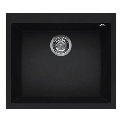 Lavello 1 vasca (57x50cm) QUADRA 105 Nero Opaco LKQ10586