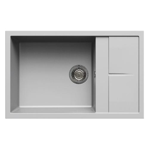 Lavello 1 vasca (78x50cm) UNICO 310 Aluminium Metal LMU31079
