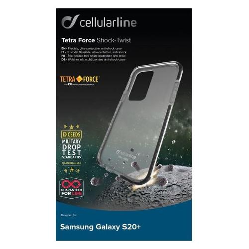 Cover Galaxy S20 Plus Trasparente e Nero TETRACGALS11T