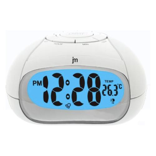 Sveglia JUSTAMINUTE Parlante multifunzione con snooze Bianco