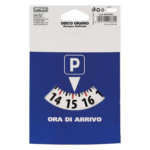 Disco orario Europeo Unificato Bianco e Blu 000120861
