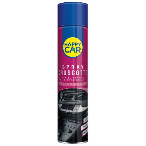 Lucida cruscotti spray lucido profumato Frutta bomboletta 600 ml HAPPY CAR 0193