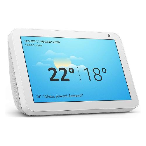 Assistente vocale ECHO SHOW 8 Tessuto grigio chiaro B07SNPKX63