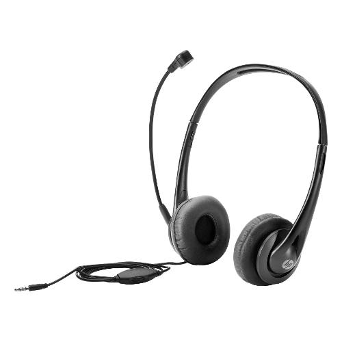 Cuffie microfono filo Stereo 3.5mm Headset Black T1A66AA