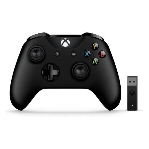 Gamepad XBOX Xbox One Controller + Wireless Adapter for Windows 10 Black 4N7 00002