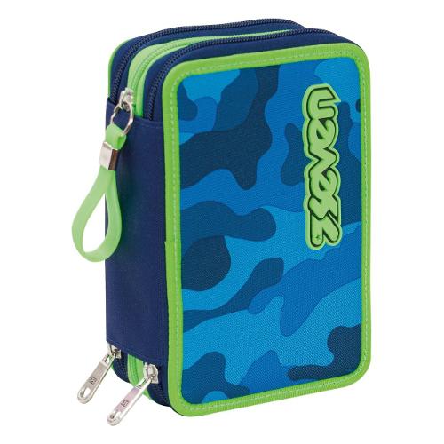Astuccio triplo scomparto accessoriato GET TOGHETER Crew Delft blue 301012026 36 colori con penne e accessori